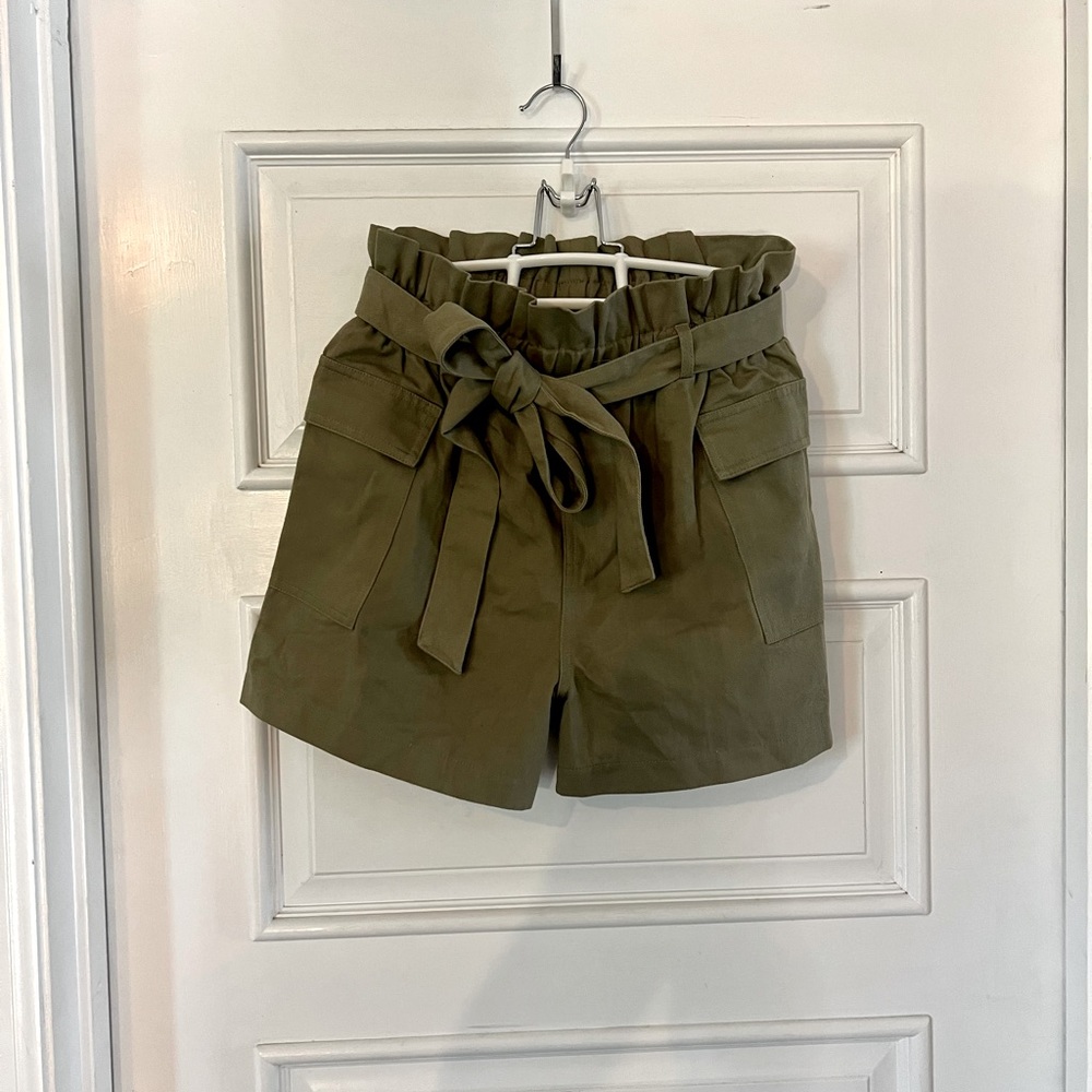 Green Cargo Shorts